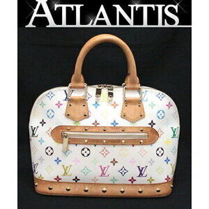 Louis Vuitton Alma Handbag Multicolor White